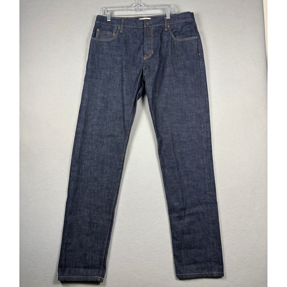 Banana Republic Slim Selvedge Jeans Dark Rinse Premium Denim 36x34) 38x36 Actual